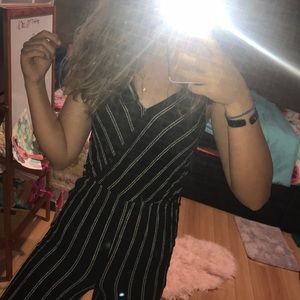 Tight striped romper